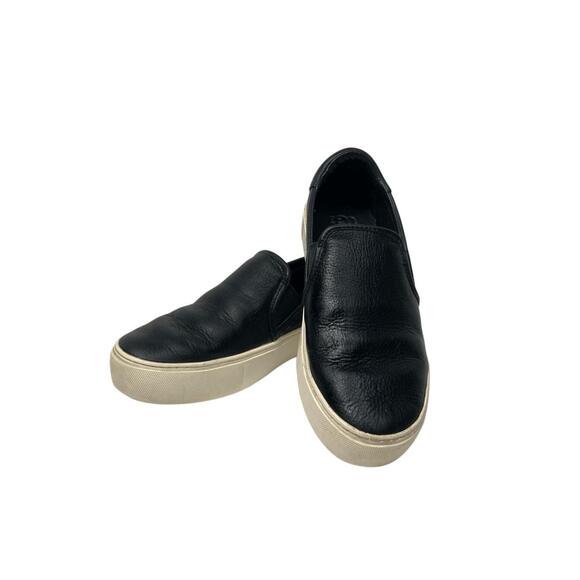 Koolaburra Shoes - Ugg Jass Black Leather Slip-On Sneaker 7